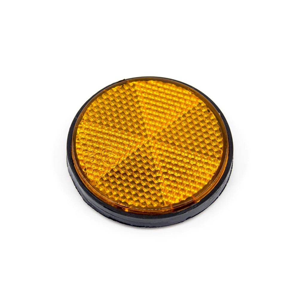 2PCS Self Adhesive Reflector Rectangular Round Safety Mark Signal Strip Position Reflective Car Carriers Trailer Motorcycle Bus