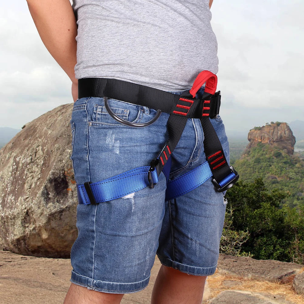 Outdoor Sport Rock Climbing Harness Aerial Survival Waist Half Body Safety Belt
