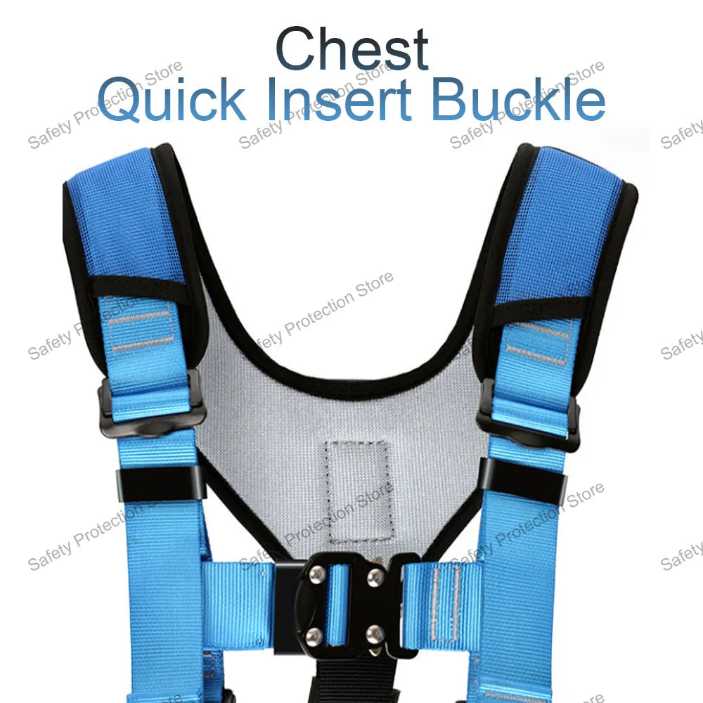 Full Body Outdoor Climbing Safety Harness Aerial Work Construction Safety Belt Rock Mountaineering Protection Survival Equipment