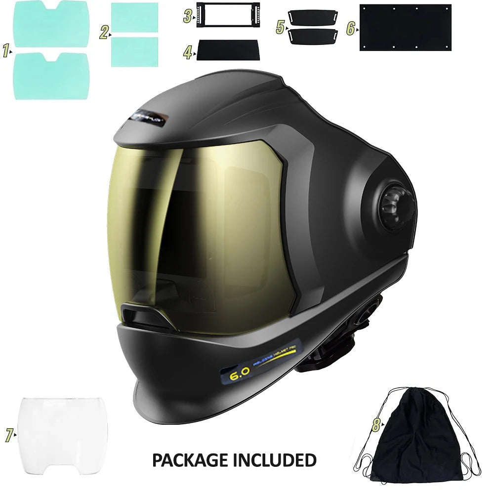 SAFEUP Professional Welding Helmet EN379 1111 for TIG MIG MAG MMA True Color Auto Darkening Welding Hood Flip UP Cap Mask Welder
