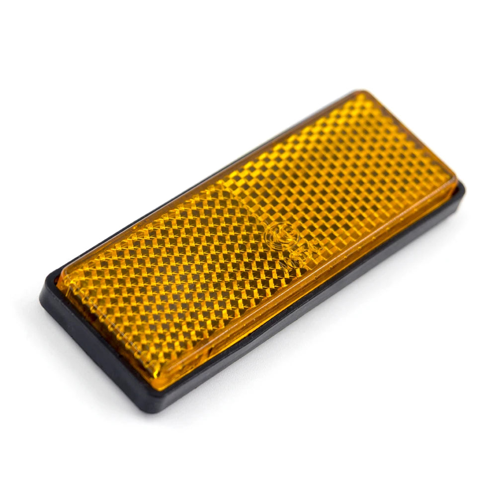 2PCS Self Adhesive Reflector Rectangular Round Safety Mark Signal Strip Position Reflective Car Carriers Trailer Motorcycle Bus