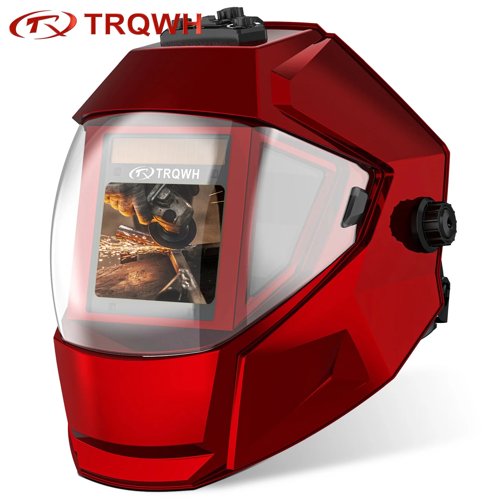 Panoramic View Welding Helmets Auto Darkening Welding Hood True Color 4 Arc Sensor Welder Mask Large Viewing Wide Shade