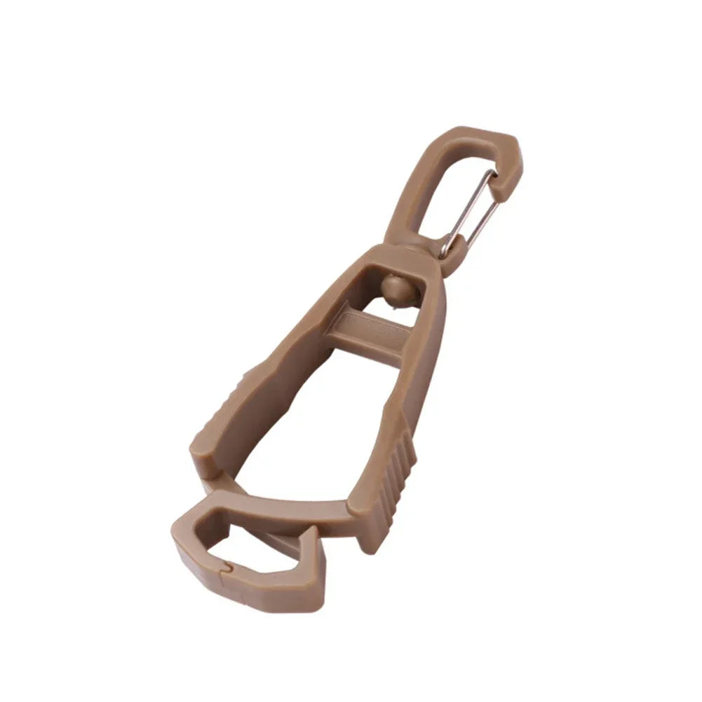 1pc Outdoor Gloves Clip Hanger Multi-purpose Anti-drop Hook Work Gloves Holder Water Bottle Keys Safety Clamp Camping Tools