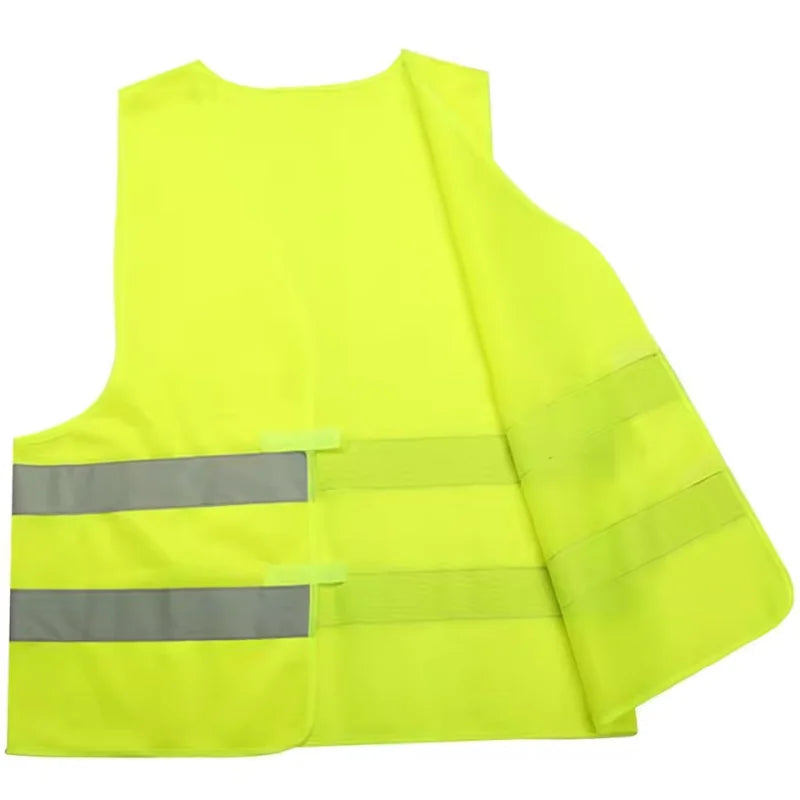 High Visibility Yellow Traffic Safety Reflective Vest Outdoor for Car Use Ideal for Running Cycling and Outdoor Sports 360Degree
