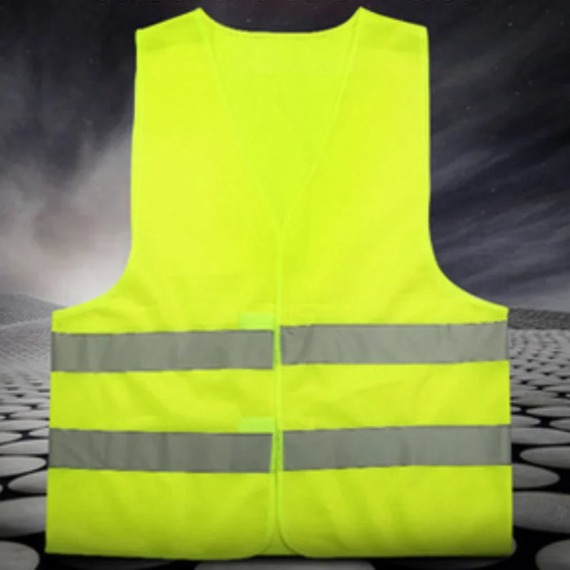 High Visibility Yellow Traffic Safety Reflective Vest Outdoor for Car Use Ideal for Running Cycling and Outdoor Sports 360Degree