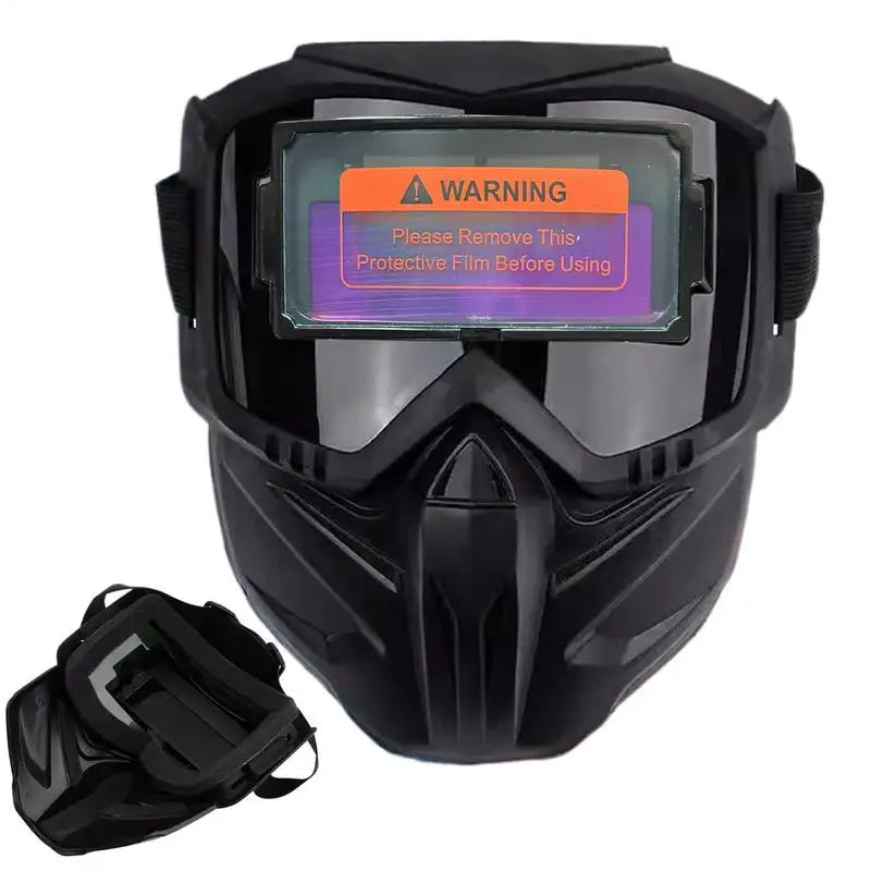 Auto Darkening Welding Mask For Arc Weld Grind Cut Solar Power Welder Mask True Color Lens Large View Welding Helmet