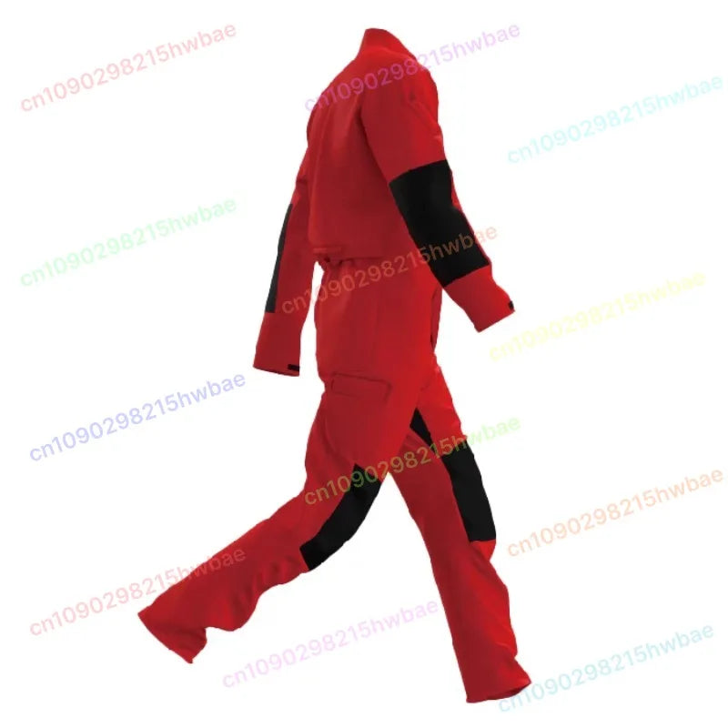 Caving Suit One Piece Overall Slim Fit Canvas Fabric for Outdoor Exploration and Rescue Work