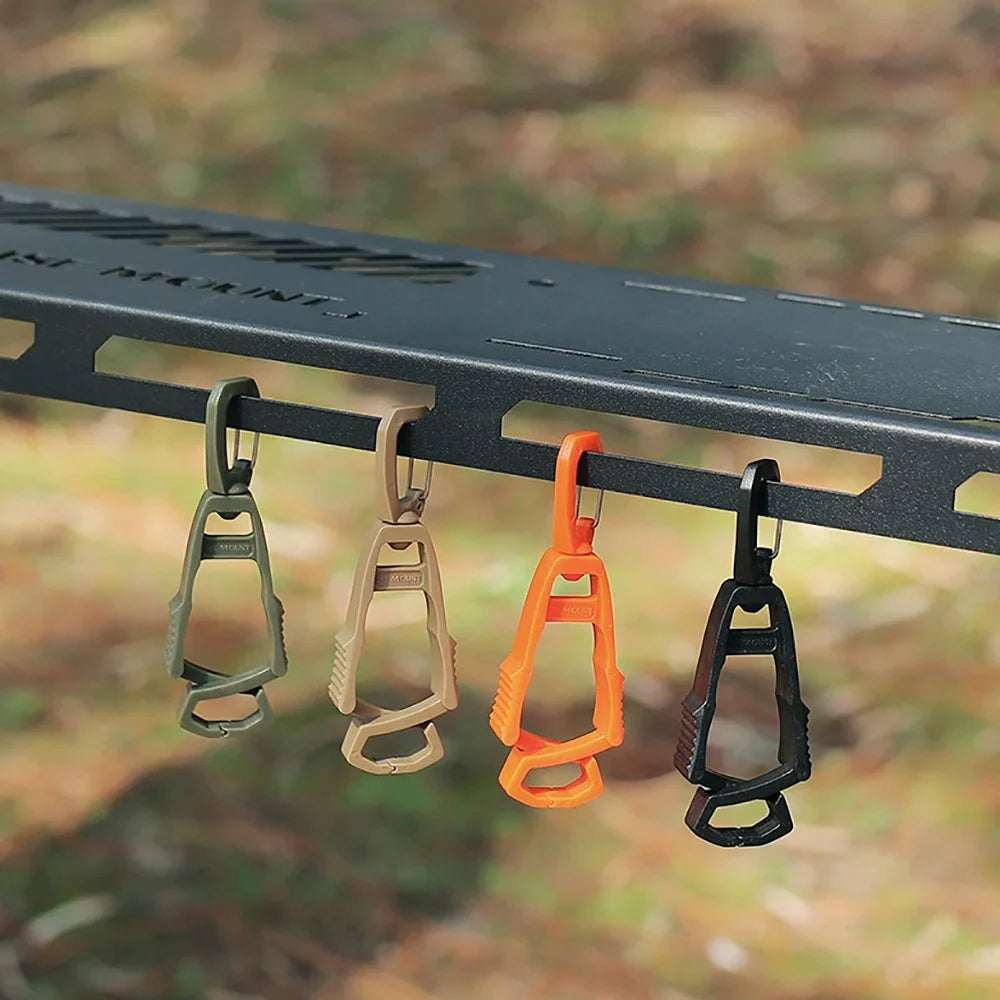 1PC Outdoor Glove Clip Hanger Multi-purpose Anti-drop Hook Clip Holder Plastic Protective Work Gloves Safety Clamp Camping Tools