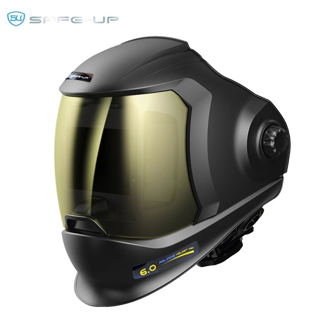 SAFEUP Professional Welding Helmet EN379 1111 for TIG MIG MAG MMA True Color Auto Darkening Welding Hood Flip UP Cap Mask Welder