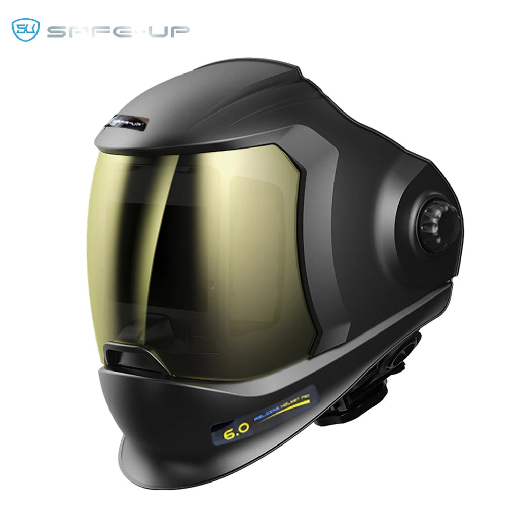 SAFEUP Professional Welding Helmet EN379 1111 for TIG MIG MAG MMA True Color Auto Darkening Welding Hood Flip UP Cap Mask Welder