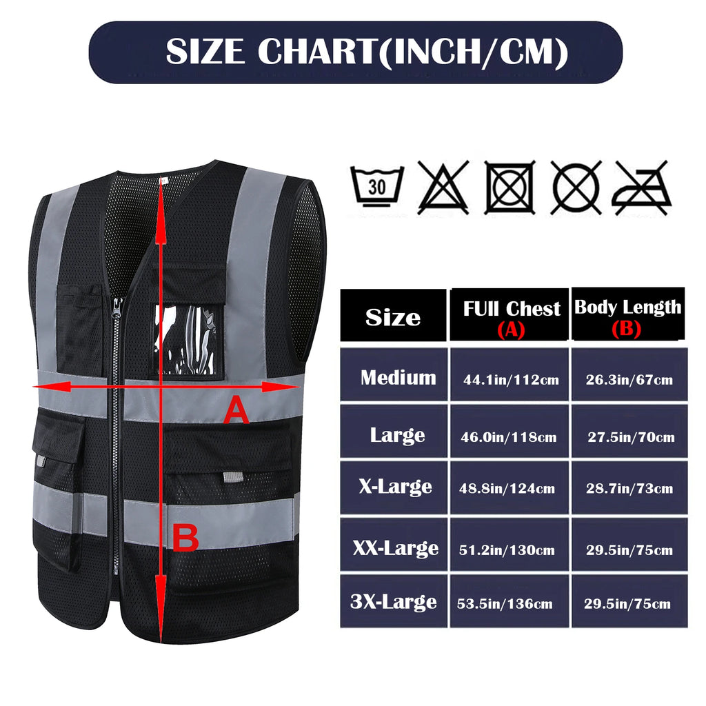 Blue Mesh Safety Vest With Pockets Breathable Summer Workwear Waistcoat for Contruction High Visibility Reflective Jacket