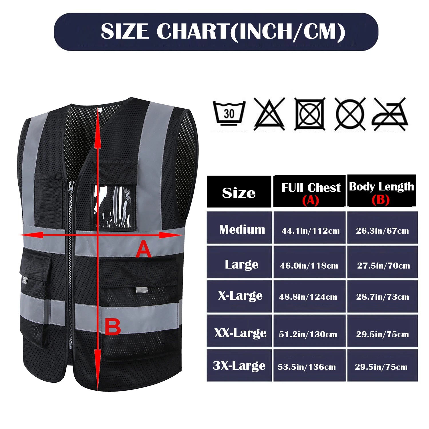 Blue Mesh Safety Vest With Pockets Breathable Summer Workwear Waistcoat for Contruction High Visibility Reflective Jacket