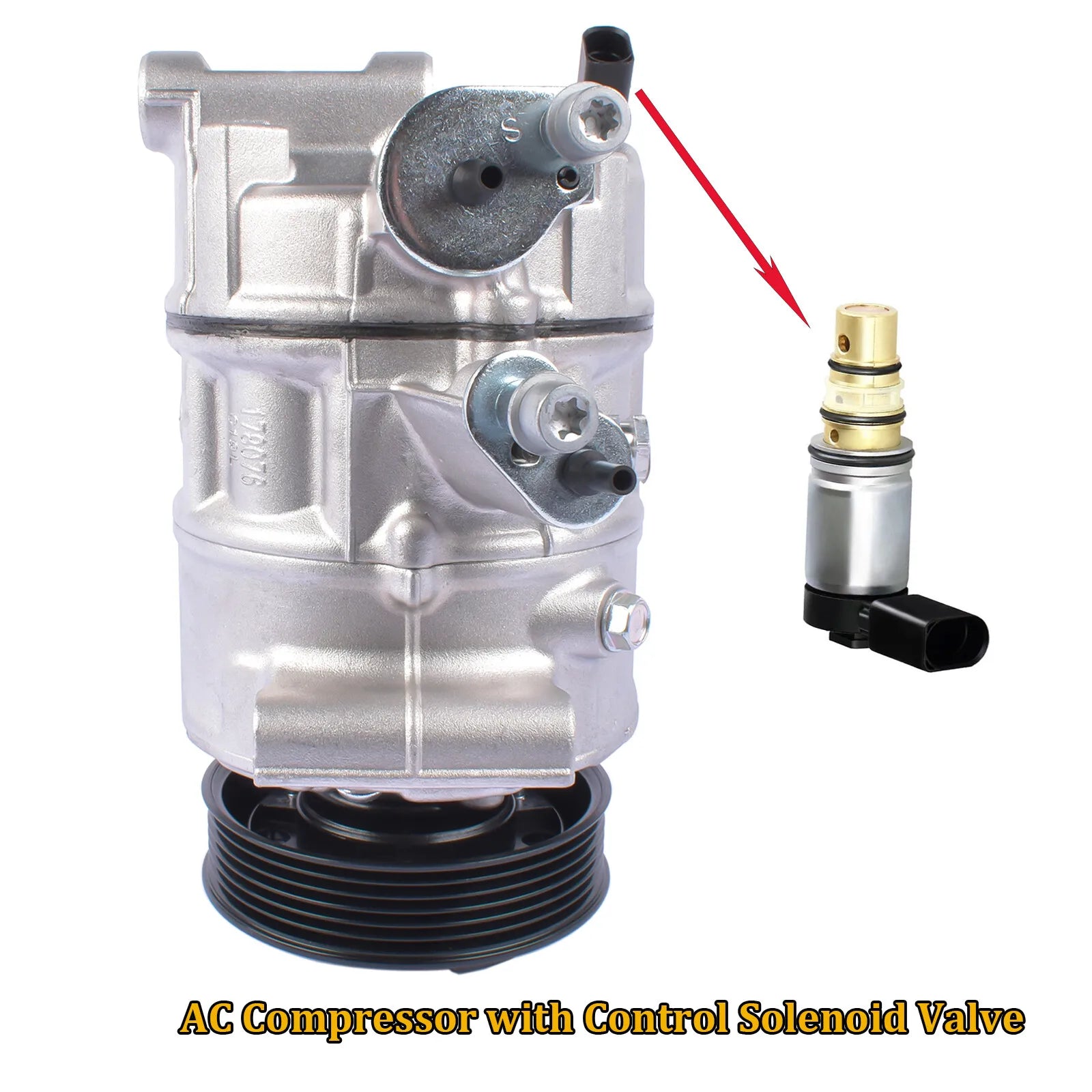 AP01 Air Conditioning Compressor w/ Clutch For Audi A3 VW Golf Seat Skoda 1K0820803S