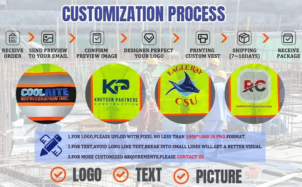 Blue Mesh Safety Vest With Pockets Breathable Summer Workwear Waistcoat for Contruction High Visibility Reflective Jacket