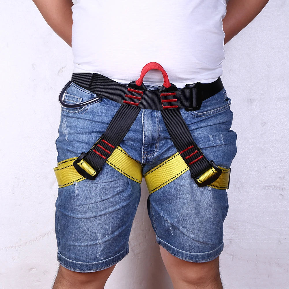 Outdoor Sport Rock Climbing Harness Aerial Survival Waist Half Body Safety Belt