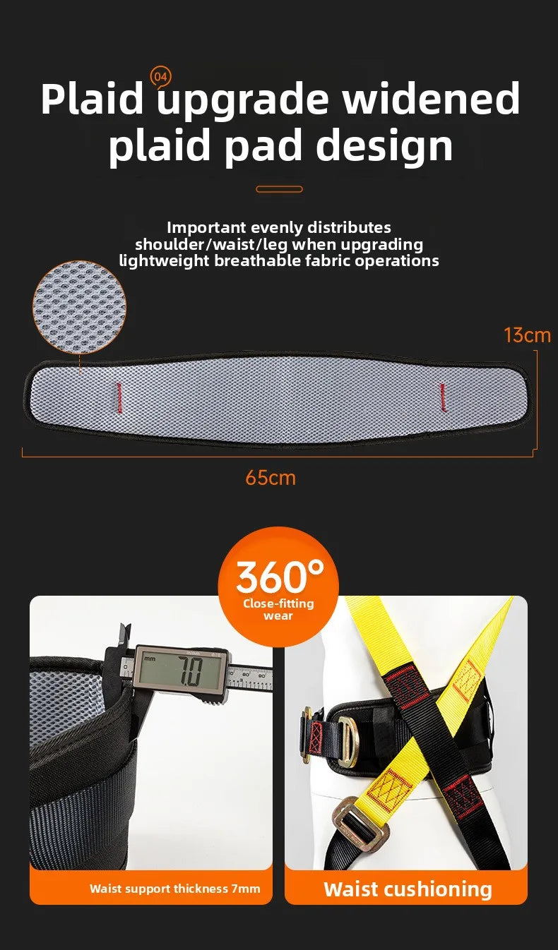 Aerial Work Safety Belt Full Body Five Point Harness Safety Rope for Outdoor Climbing Training Construction Protection Equipment