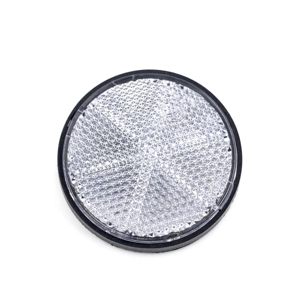 2PCS Self Adhesive Reflector Rectangular Round Safety Mark Signal Strip Position Reflective Car Carriers Trailer Motorcycle Bus