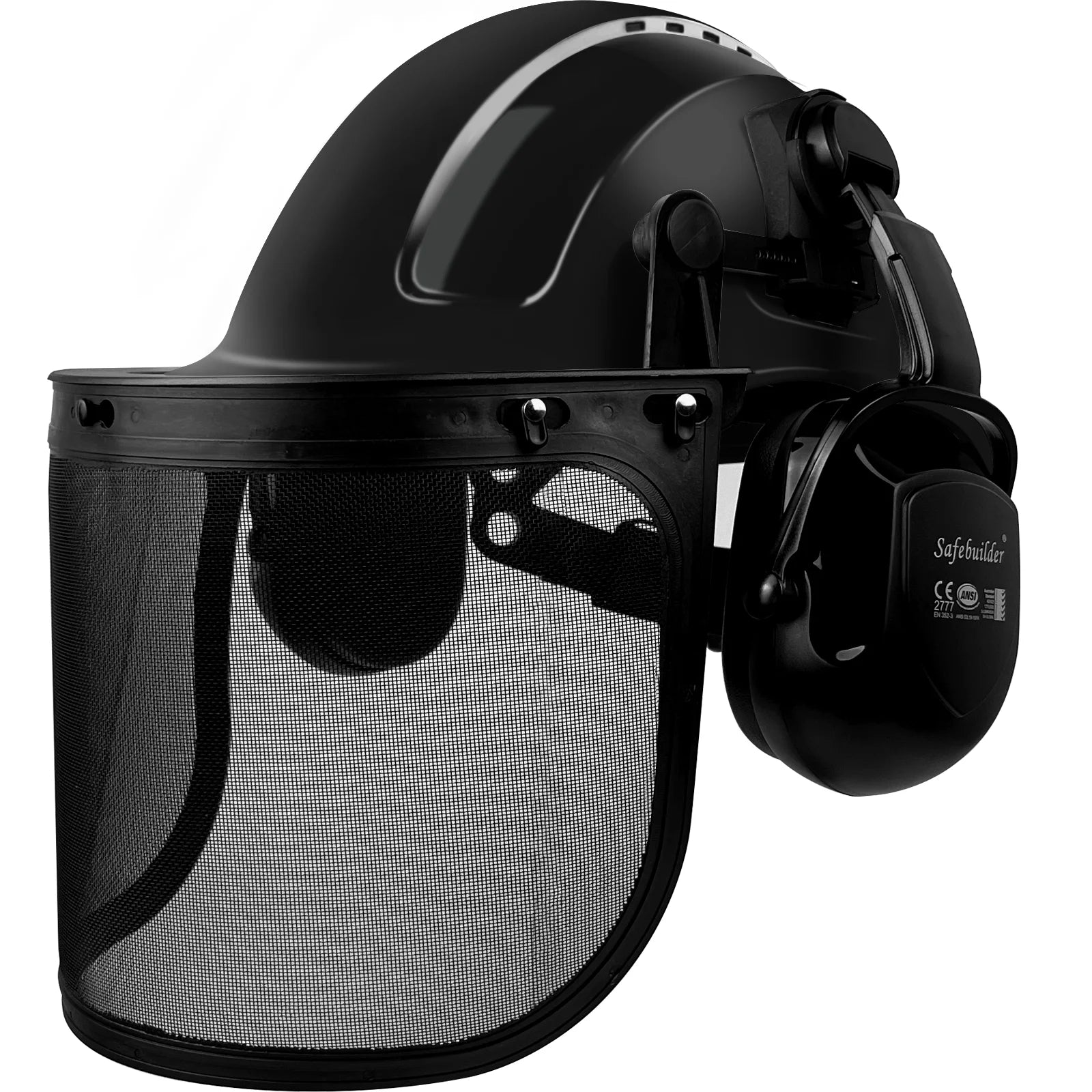 ANSI Forestry Safety Helmet 3 in 1 Chainsaw Arborist Helmet with Face Shield & Ear Muffs Hearing Protection Forestry Hard Hats