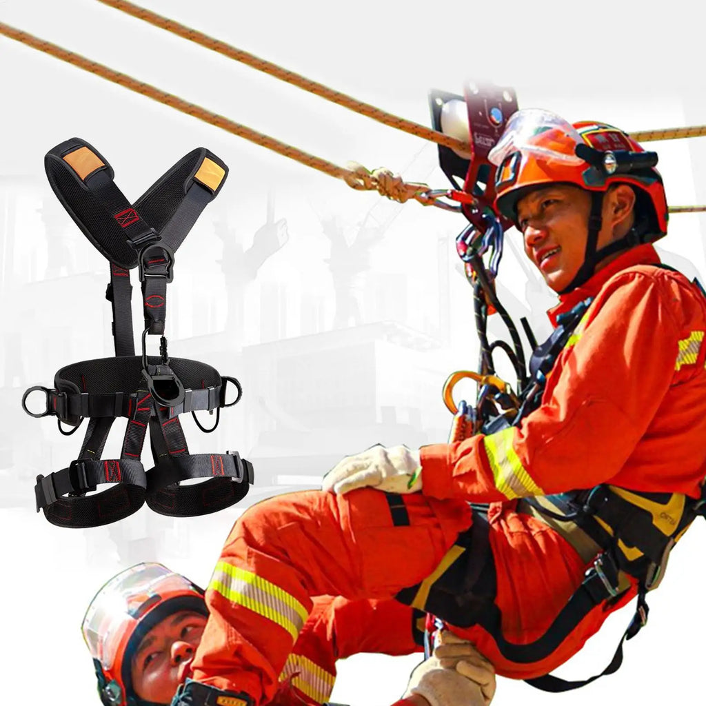 Climbing Harness Adjustable Fall Protection Harness Detachable Fall Harness For Men Tree Climbing Gear Safety Hunting