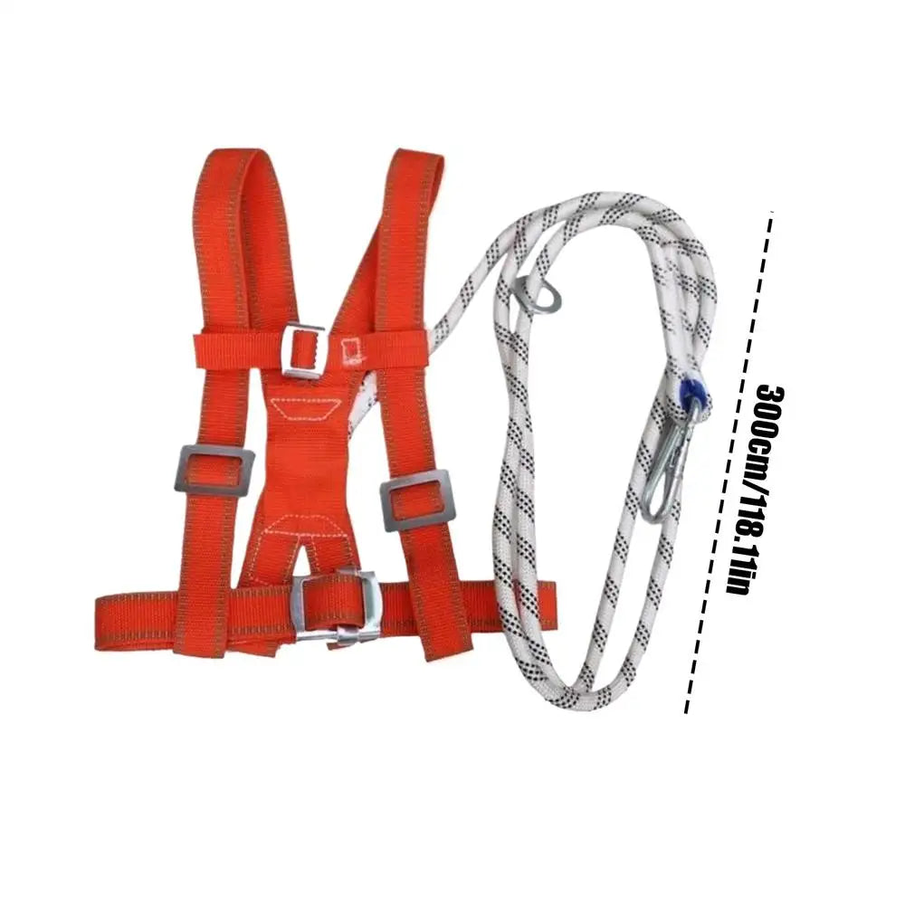 Adjustable Safety Harness Fall Protection, Double-Strap Full Body Harness for Window Cleaning, Warehouse, Construction & Work