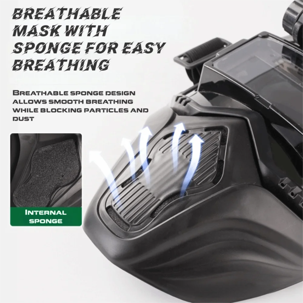 Auto Darkening Auto Darkening Welding Helmet Integrated Type Equipped with Headlights Welding Mask Adjustable Band Split Type