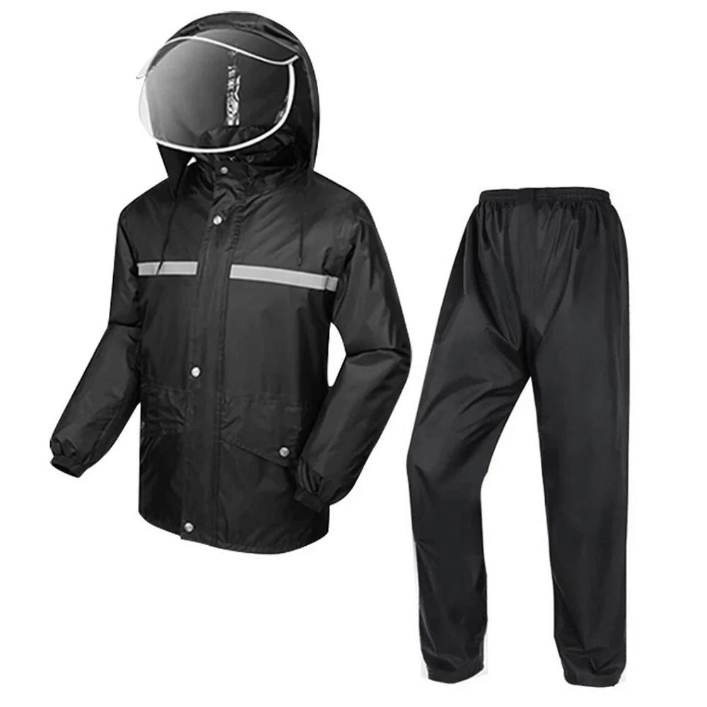 Rain Suit for Men Women Jackets Pant Gear Waterproof Motorcycle Hivis Raincoat