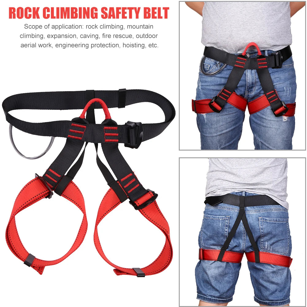 Outdoor Sport Rock Climbing Harness Aerial Survival Waist Half Body Safety Belt