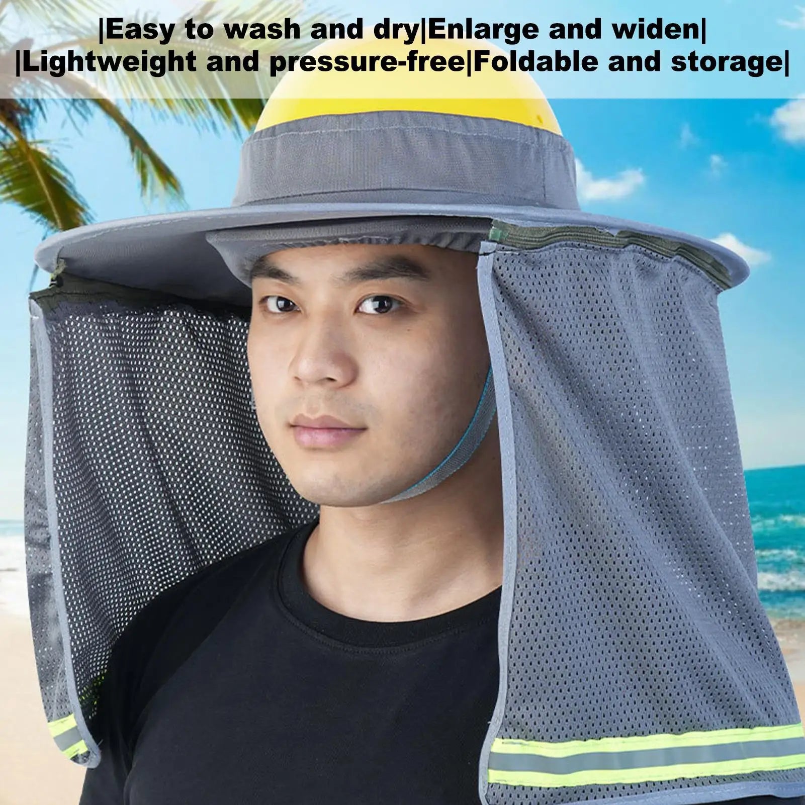 Hardhat Sun Shade Hard Hat Sunshade Construction Sun Protection Breathable Cooling Safety Helmets Accessories