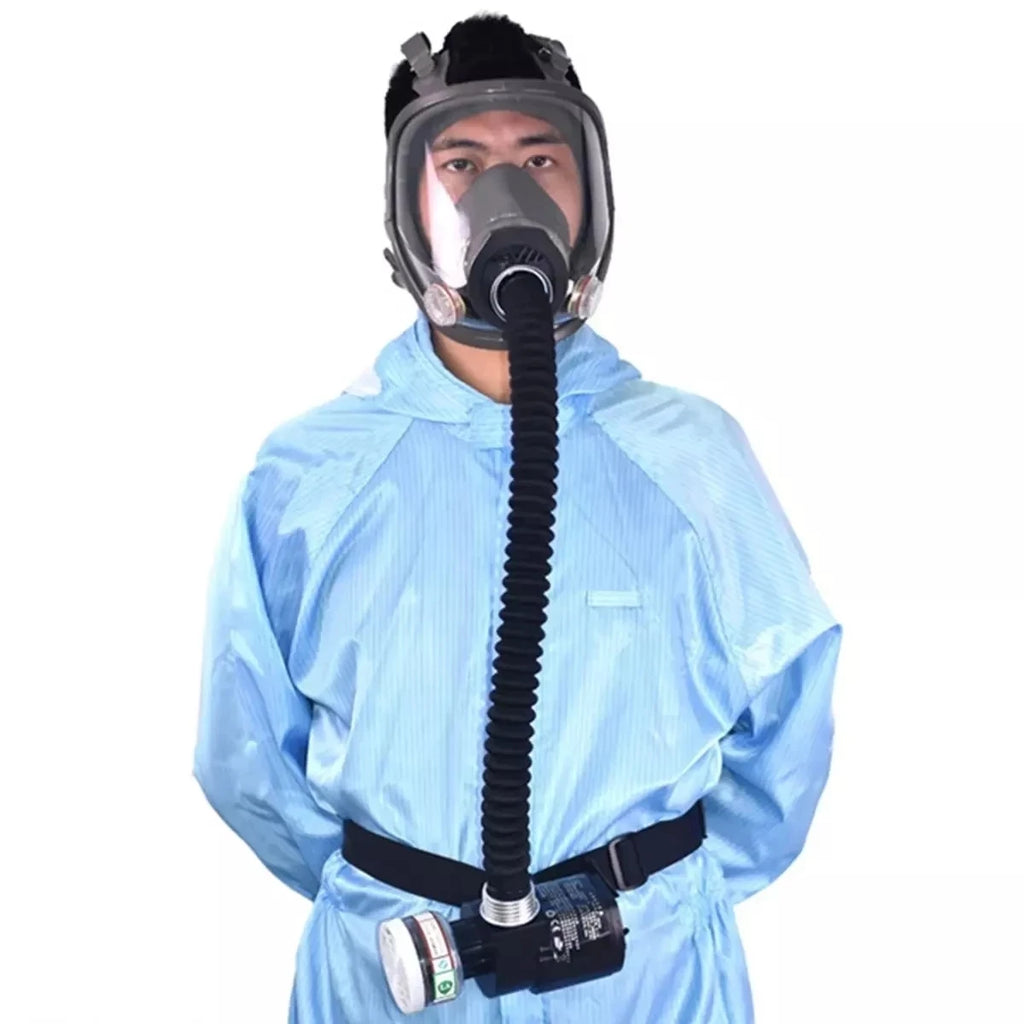 Protective Electric Constant Flow Supplied Air System Gas Mask Respirator Workplace Safety Supplie Full Face Gas Mask Respirator