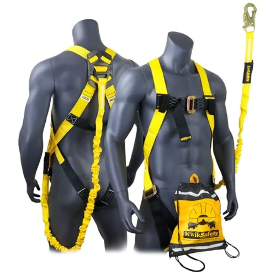 SCORPION Safety Harness [w/Attached 6Feet Lanyard] Safety Harness Fall Protection ANSI OSHA