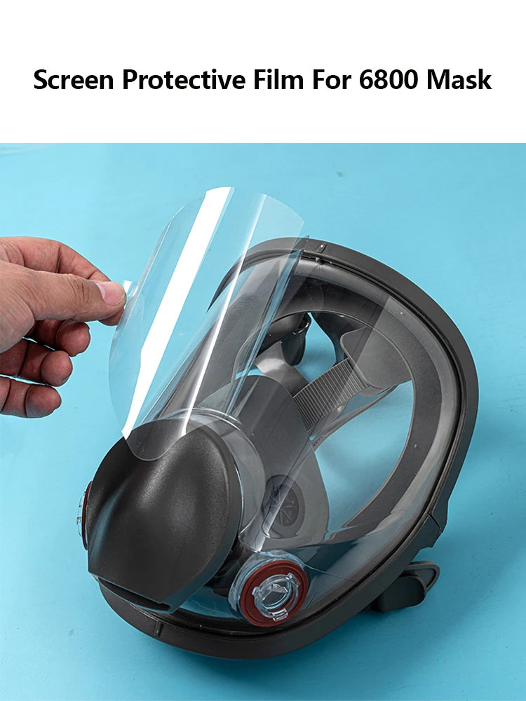 Scratch Resistant Protective Film For 3M 6800 Gas Respirator Full Face Mask Window Screen Protector Painting Spraying Mask