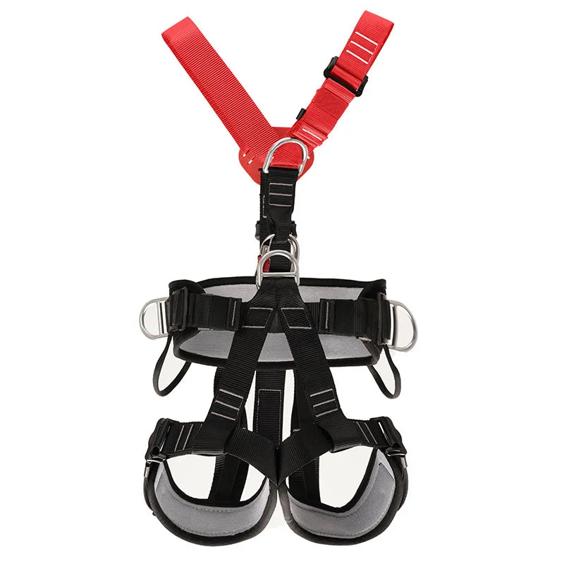 High Altitude Work Safety Harness 5-Point Full Body Safety Belt Outdoor Climbing Mountaineering Construction Rescue Equipment