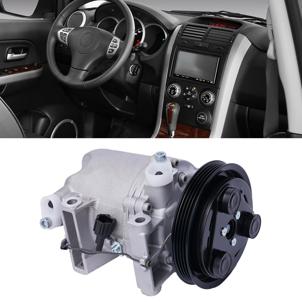 A/C Compressor With Clutch CO 10386C, Replacement for 99-04 Nissan Frontier 3.3L & 00-04 Xterra 3.3L, 12V