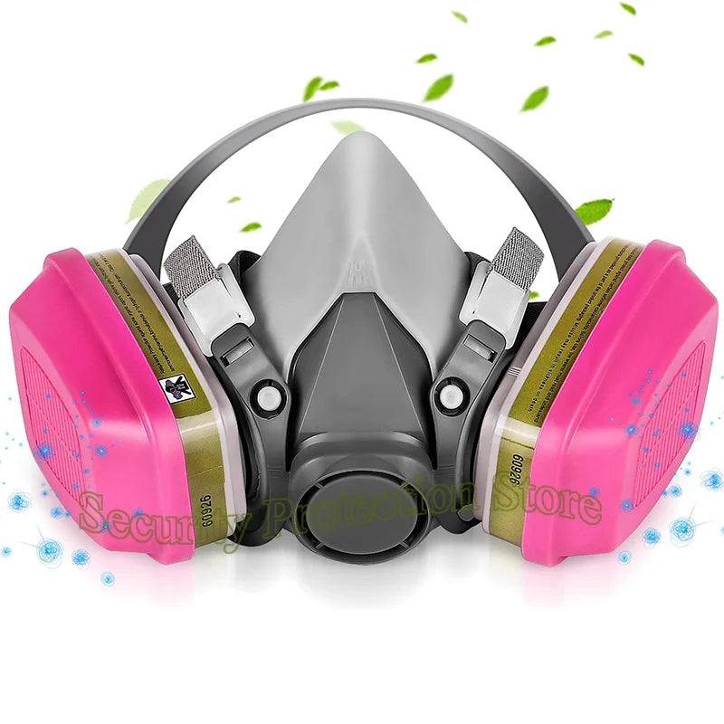 6800 Full Face Respirator Gas Paint Spray Mask with 60926 Cartridge for Painting Car Spray Epoxy Resin Dust Polishing Welding