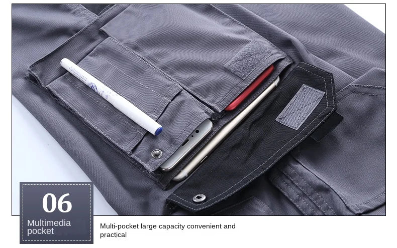 2026 New Work Clothes Men Construction Reflective Safety Coveralls Welding Suit Car Repair Workshop Mechanic Plus Size Clothes