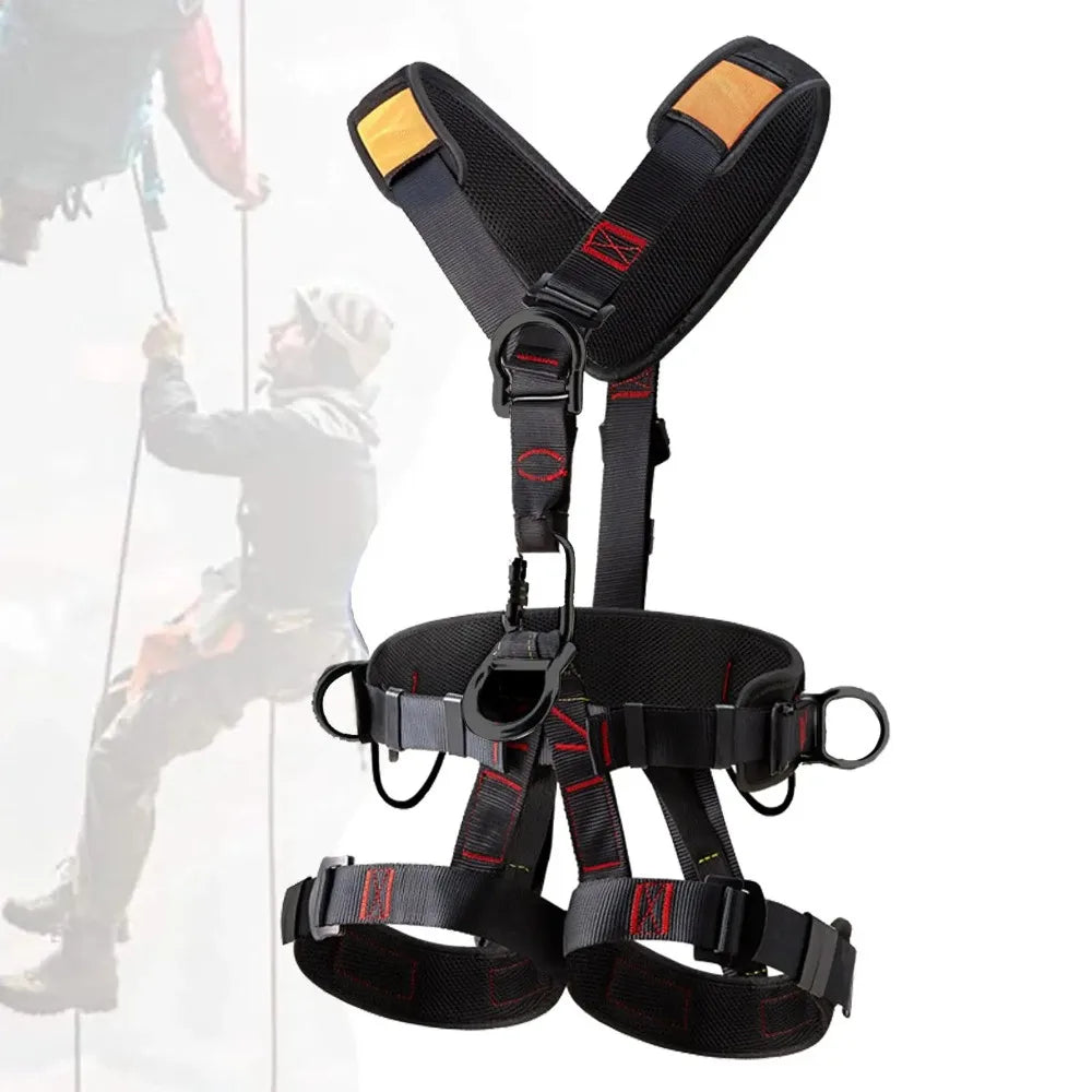 Climbing Harness Adjustable Fall Protection Harness Detachable Fall Harness For Men Tree Climbing Gear Safety Hunting