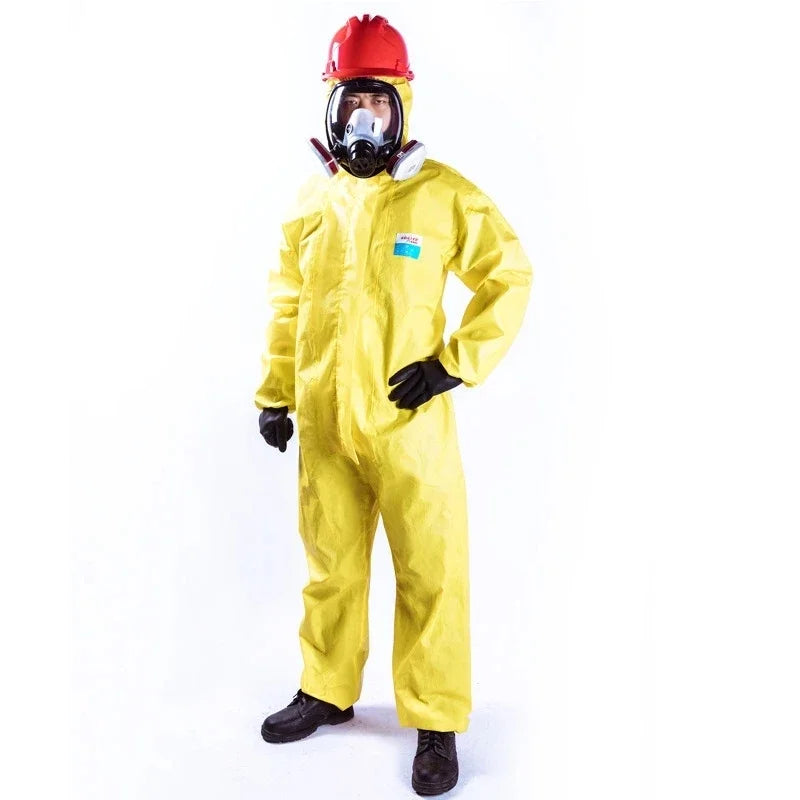 Protective Clothing Hazardous Chemical Liquid Sulfuric Acid And Alkali Resistant Protection One Piece Chemical Work Coverall