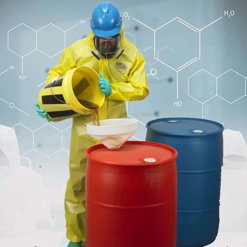 Protective Clothing Hazardous Chemical Liquid Sulfuric Acid And Alkali Resistant Protection One Piece Chemical Work Coverall