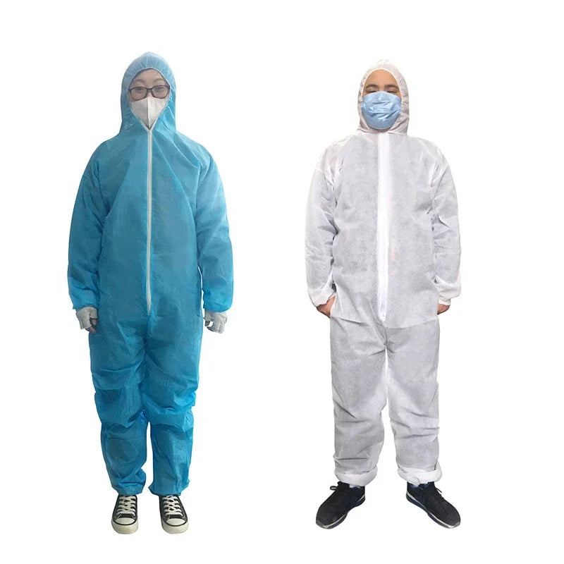 Disposable Breathable Dustproof Water Oil Resistant Work Safety Overall Anti Dust Spary Painting Decorating Labour Coverall Suit