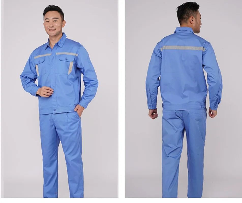 Hi Vis Safety Work Clothing Auto Repairman Working Uniforms Factory Workshop Porter Welder Work Coverall Mens Workwear Plus Size