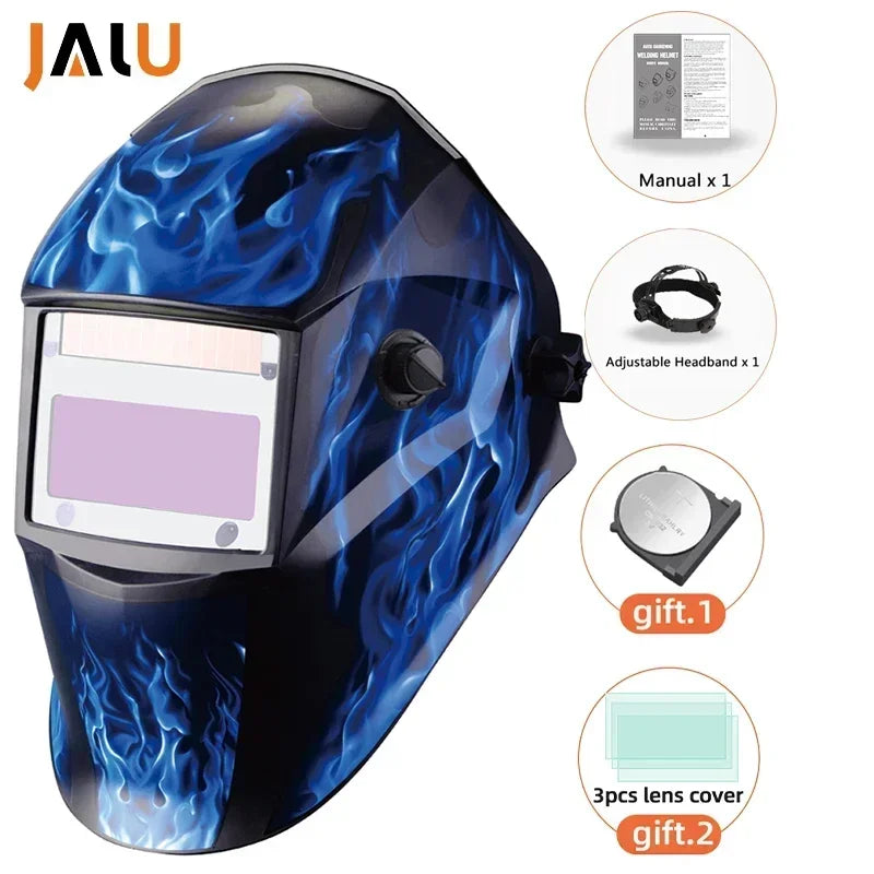 Welding mask Solar Automatic Li battery Electric DIN4/9-13 TIG MIG Welding helmet Auto Darkening Welding Mask