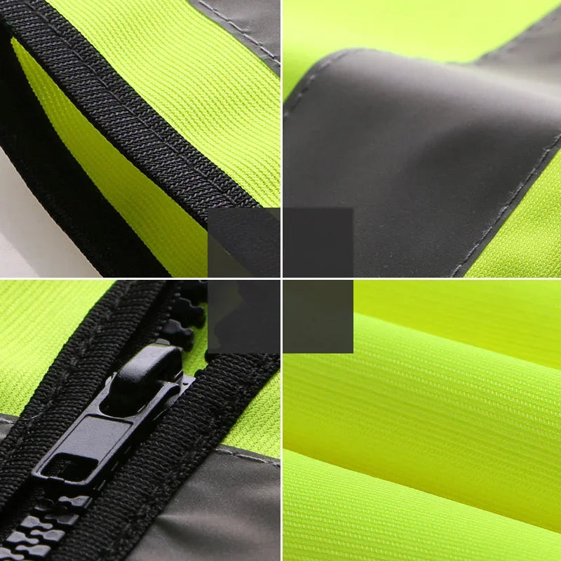 Reflective Vest Mesh Breathable Construction Safety Protective Clothing Road Traffic Warning Fluorescent Vest