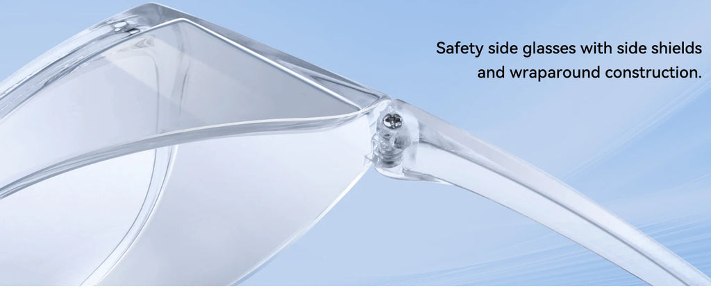 PPE 1 Pack Safety Glasses for Men and Women, Lab Goggles, UV Protection ANSI Z87 Anti-fog Eyewear Clear Wraparound