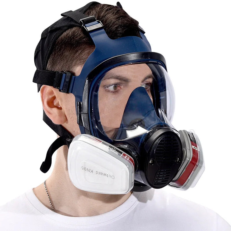 Reusable A8 Full Face Respirator Mask with 3# Filter - Ideal for Painting, Graffiti & Industrial Work