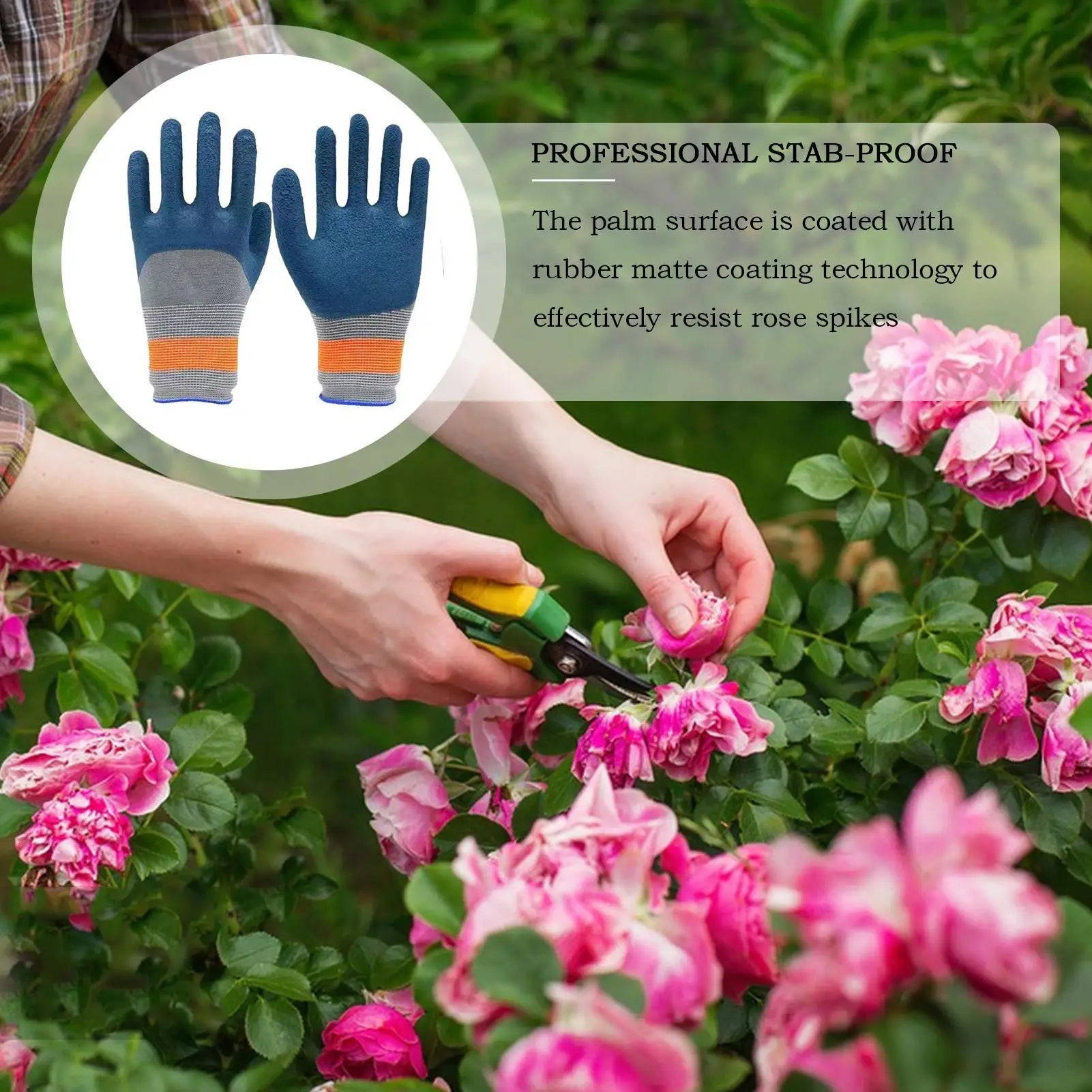 Gardening Yard Gloves Children Safety Gloves Puncture-Resistant Thorn-Proof Waterproof Tools Indoor/Outdoor Protective Glove