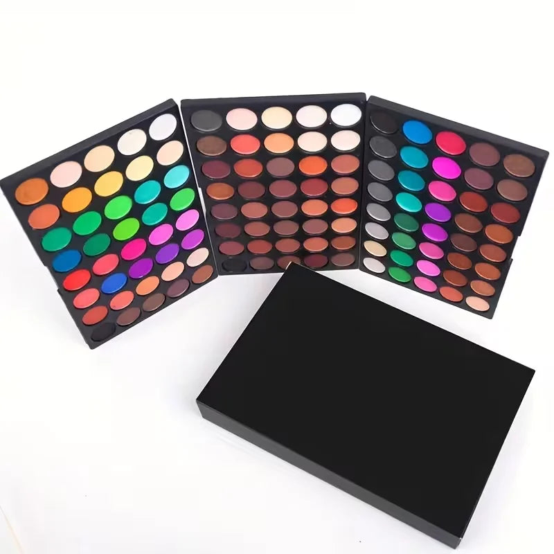 120 Color Eye Makeup,3-in-1 Eyeshadow Palette,Matte Shimmer Highly Pigmented Long Lasting Waterproof Eye Shadow for Festival