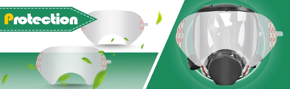 30 Pcs Tear Offs Lens Covers For 3M 6885 6800 6900 6000 Series Full Face Respirator Mask, Protective Film for Mask