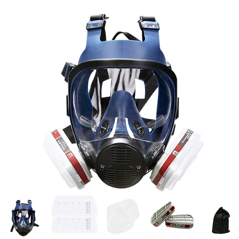 Reusable A8 Full Face Respirator Mask with 3# Filter - Ideal for Painting, Graffiti & Industrial Work