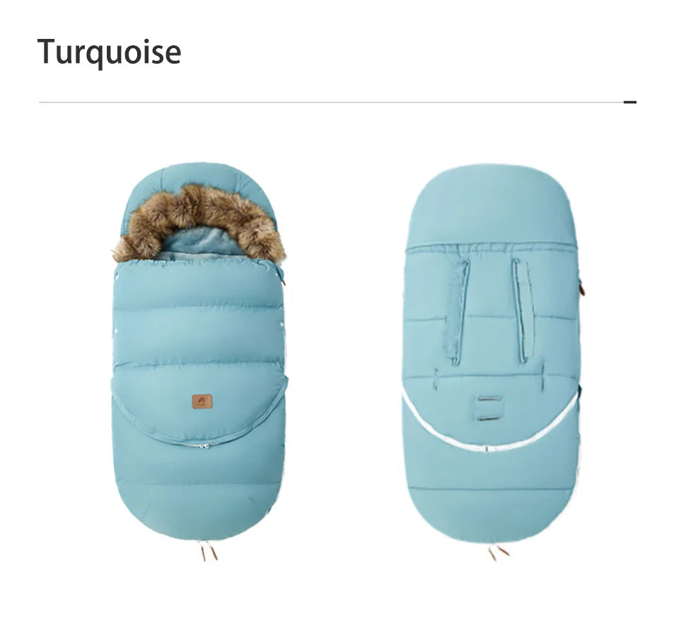 0-36 Months Baby Stroller Footmuff Removable Winter Warm Thicker Envelope For Discharge Universal Pram Baby Stroller Accessories