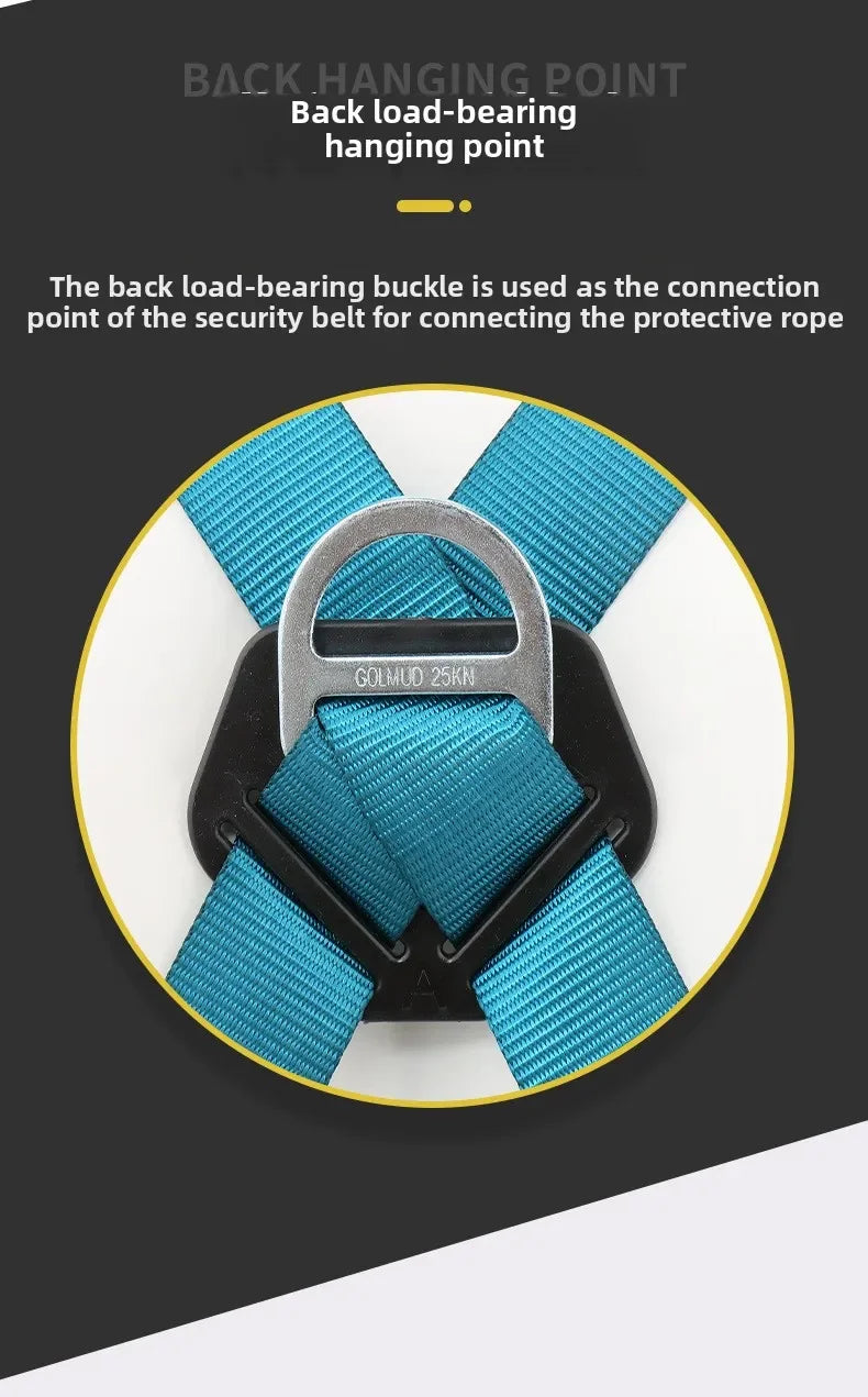 Safety Harness for Work in Height with Safety Rope Belt Carabiner Outdoor Climbing Industrial Full Body Security Protection